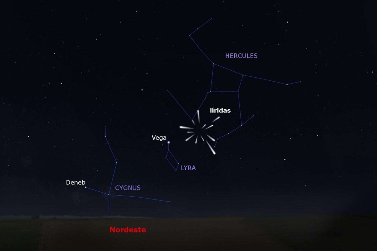 Ежегодный метеоритный дождь Лириды осветит ночное небо