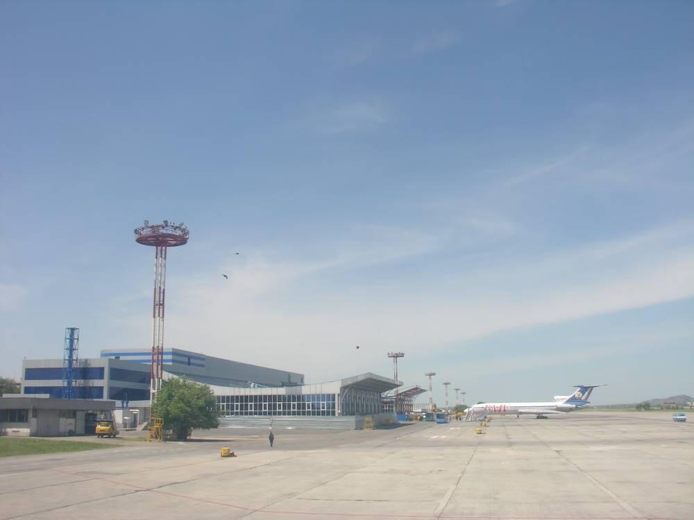 Пожар на аэропорту в Минеральных Водах, Южная Россия