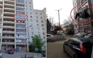 Elderly Woman Survives Fall from Sixth Floor