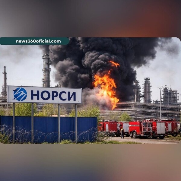 Fire at Russian Refinery After Drone Attack