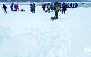 Rescue Operation for Stranded Fishermen in Sakhalin