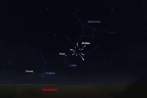 Ежегодный метеоритный дождь Лириды осветит ночное небо