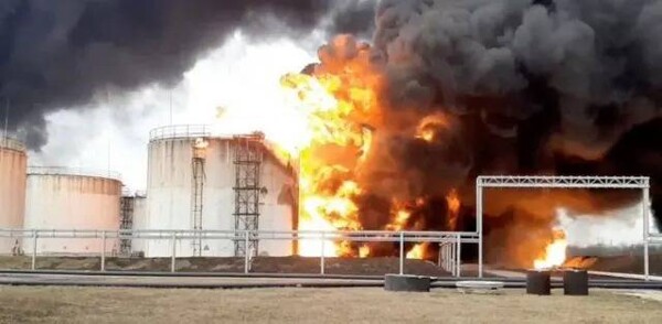 Ukrainian Drones Strike Russian Oil Refinery